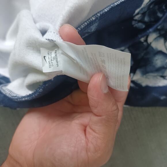 NIke Therma-Fit Pullover Fitness Hoodie Floral Print Navy Men's 2XL DQ4836-410 - Picture 13 of 14